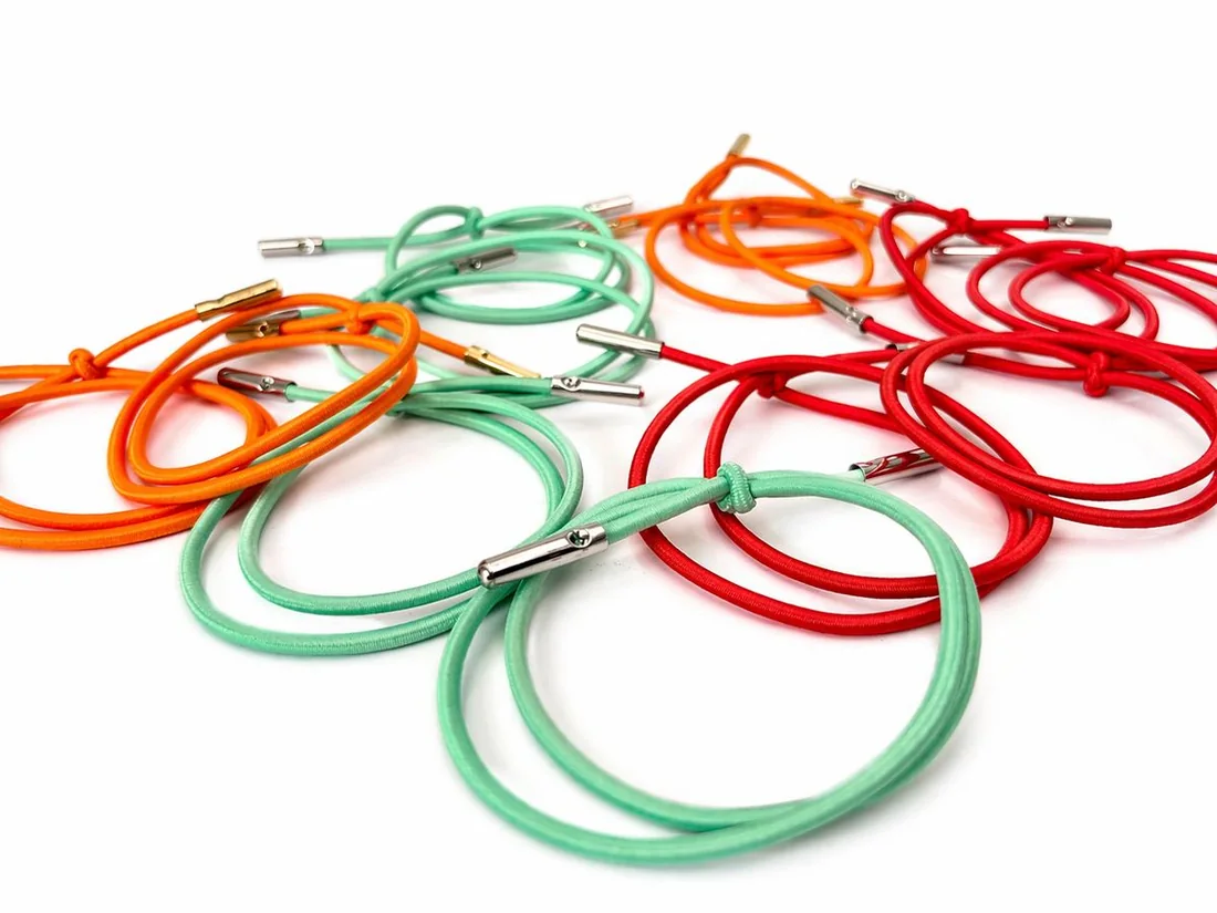 Trio hair ties in mixed colors